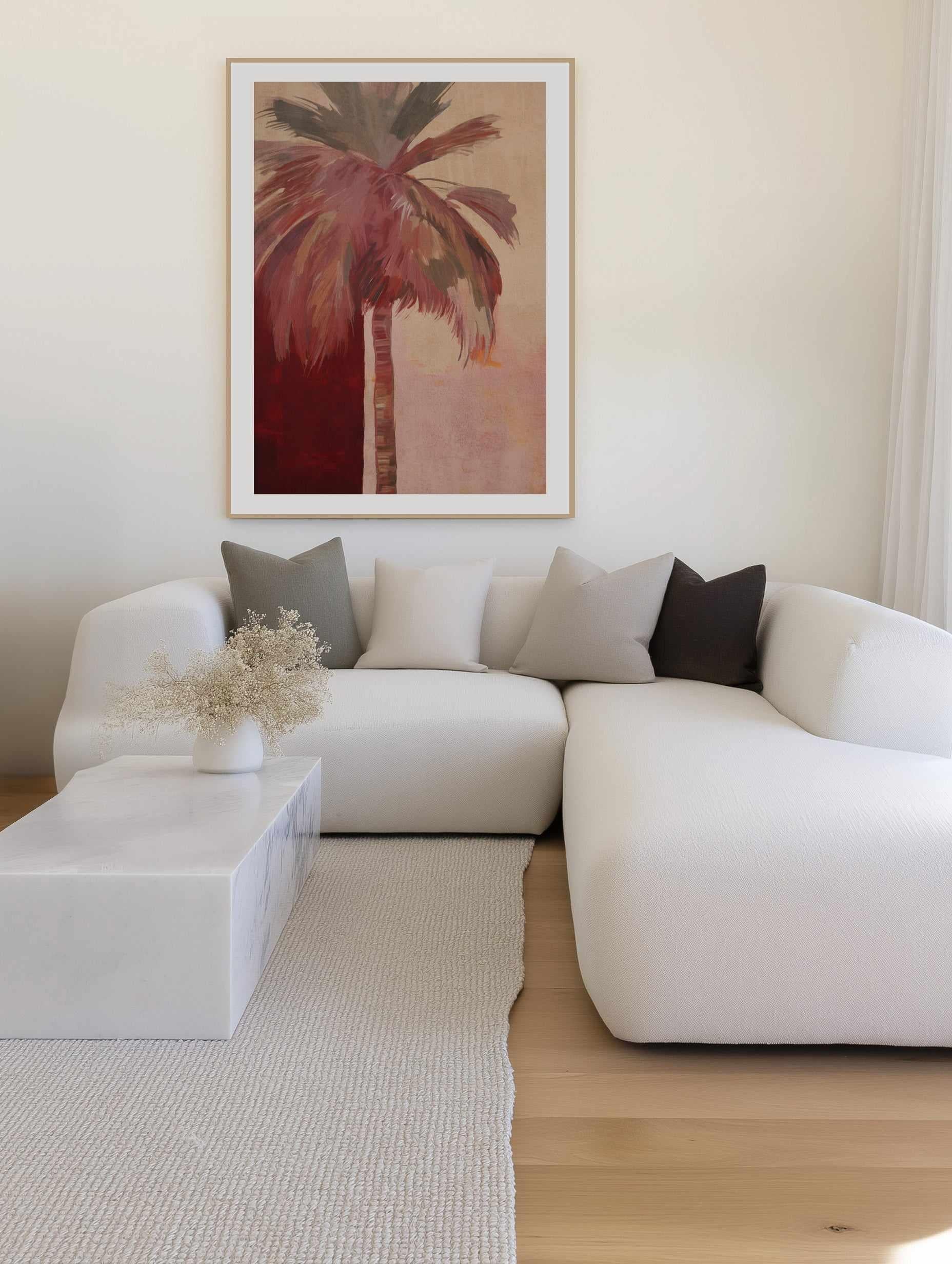 Palma Rosa II | Art Print from Olive et Oriel where you can shop wallpaper and artworks online