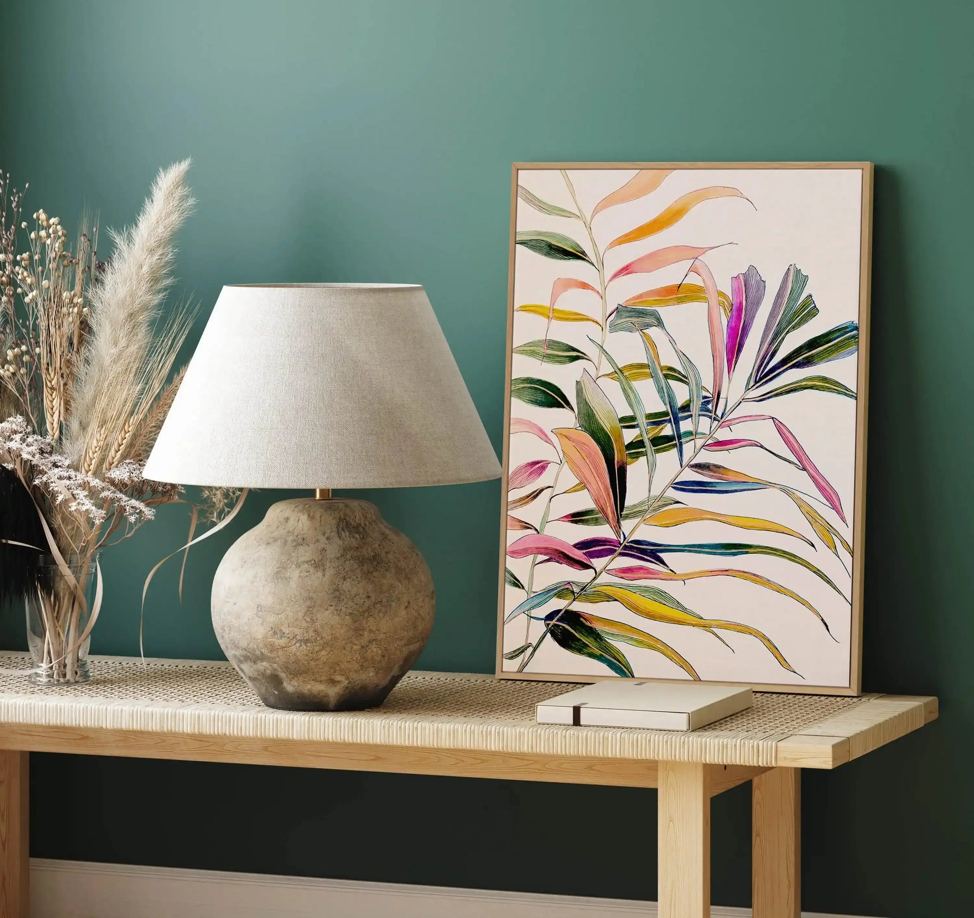 Palm by Leigh Viner | Framed Canvas-CANVAS-You can shop wall art online with Olive et Oriel for everything from abstract art to fun kids wall art. Our beautiful modern art prints and canvas art are available from large canvas prints to wall art paintings and our proudly Australian artwork collection offers only the highest quality framed large wall art and canvas art Australia - You can buy fashion photography prints or Hampton print posters and paintings on canvas from Olive et Oriel and have t