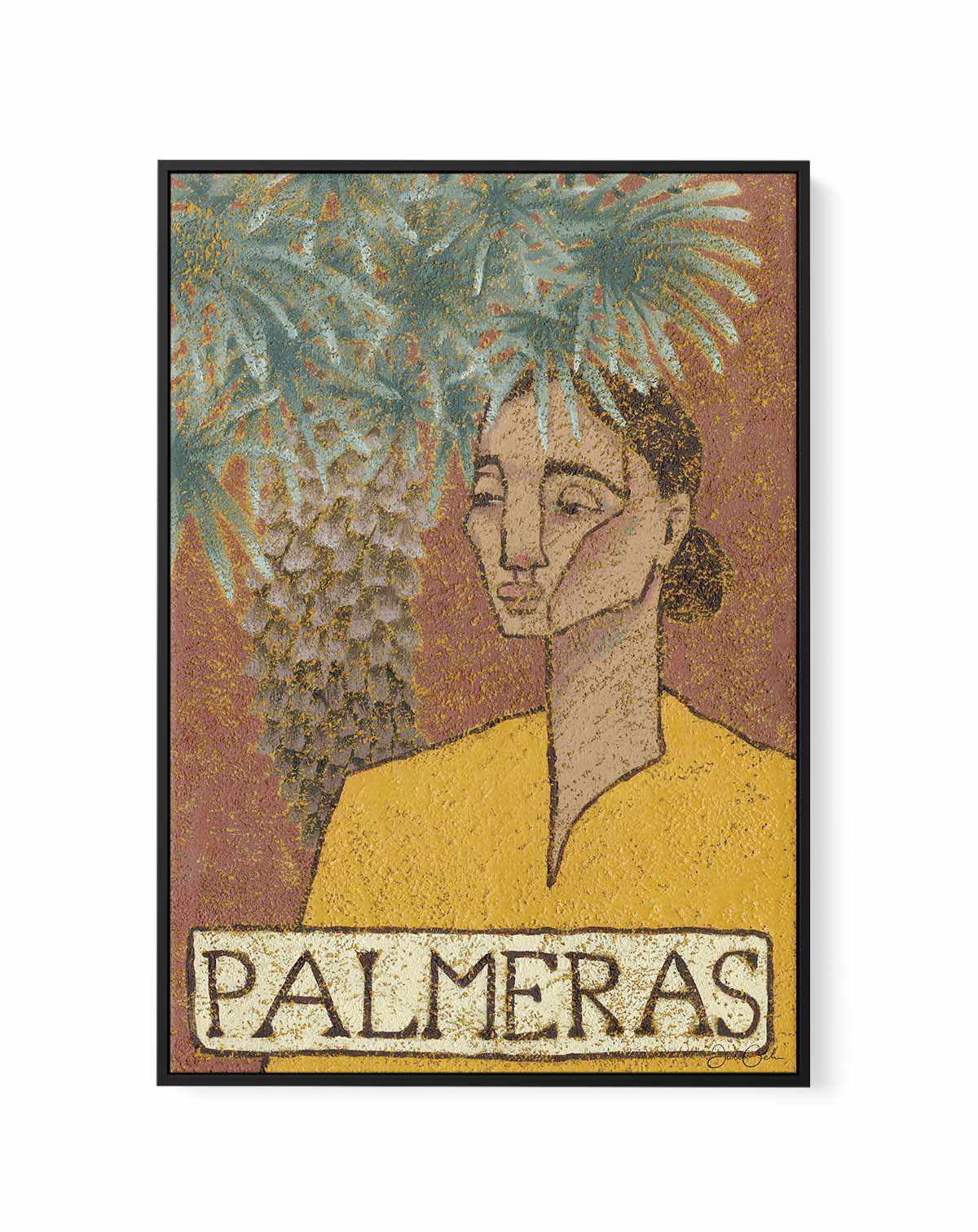 Palmeras by Julie Celina | Framed Canvas Art Print