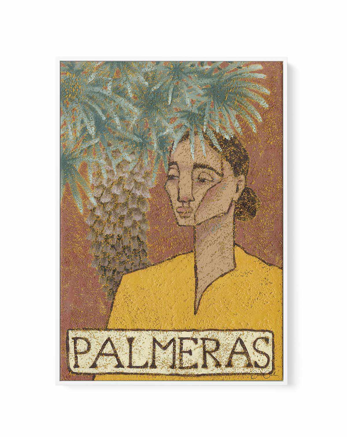 Palmeras by Julie Celina | Framed Canvas Art Print