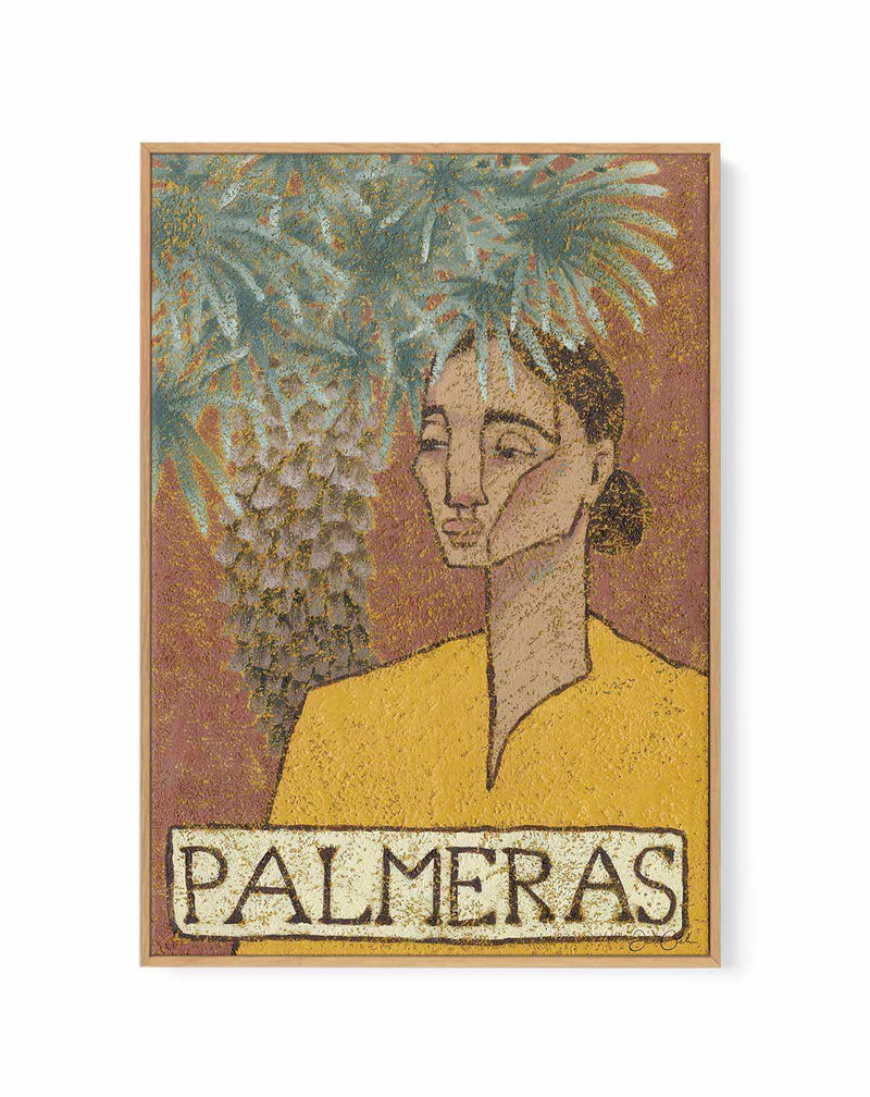 Palmeras by Julie Celina | Framed Canvas Art Print