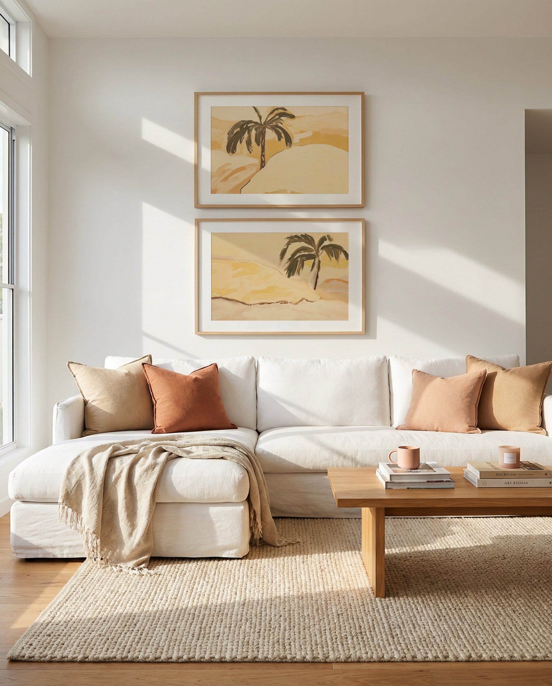 Palmina I & II Art Print Set of 2 | Matching Wall Art