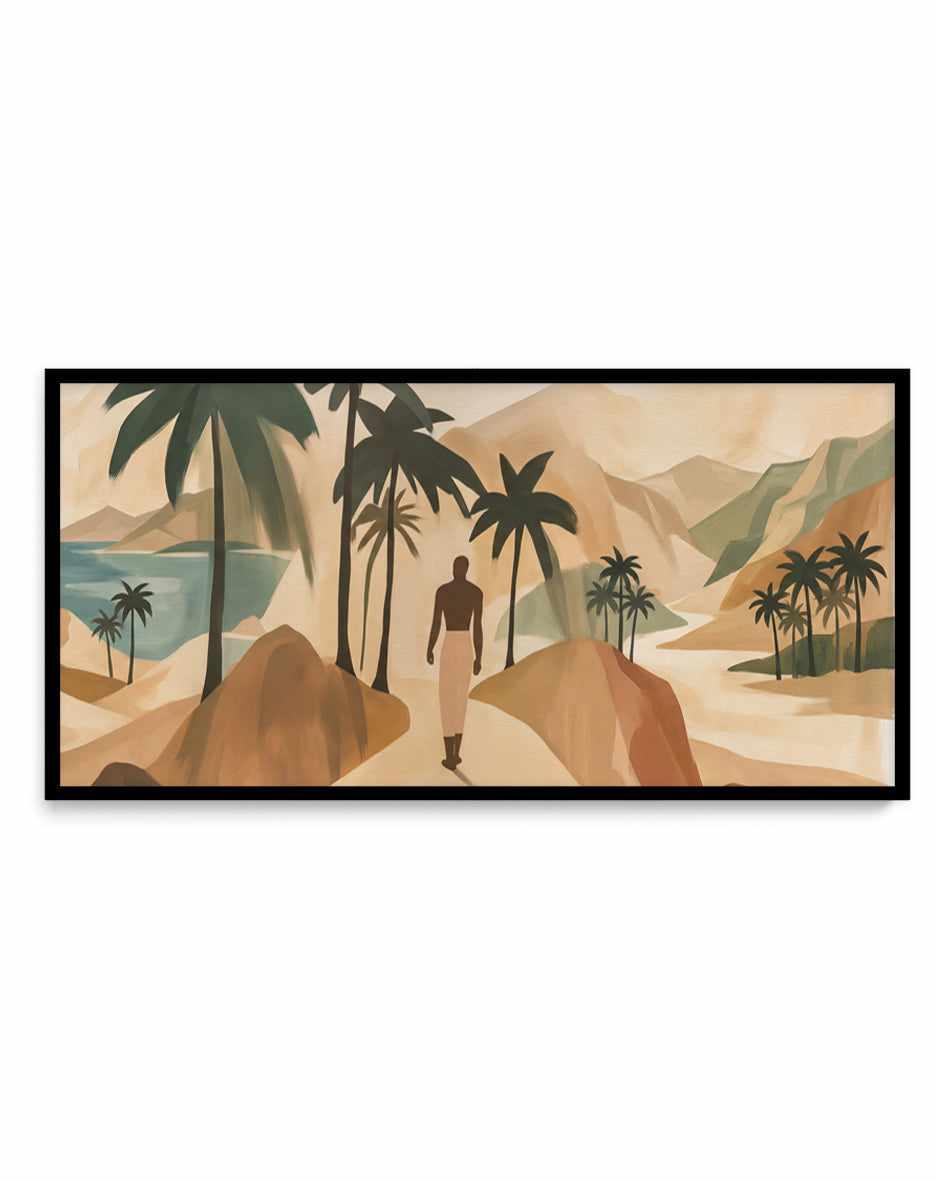 Palmora LS | Panoramic Art Print from Olive et Oriel where you can shop wallpaper and artworks online