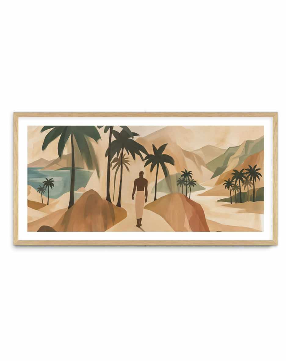 Palmora LS | Panoramic Art Print from Olive et Oriel where you can shop wallpaper and artworks online