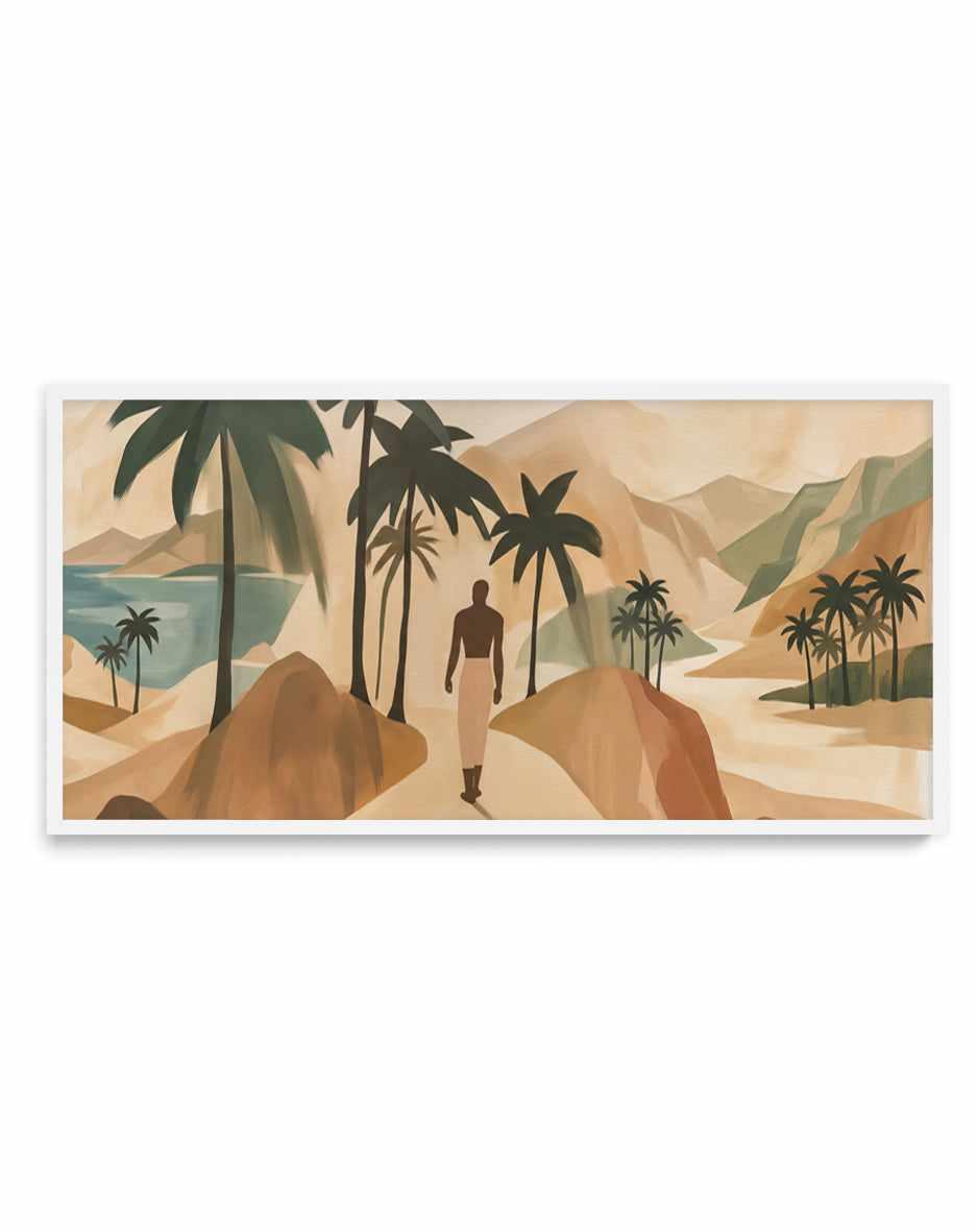Palmora LS | Panoramic Art Print from Olive et Oriel where you can shop wallpaper and artworks online