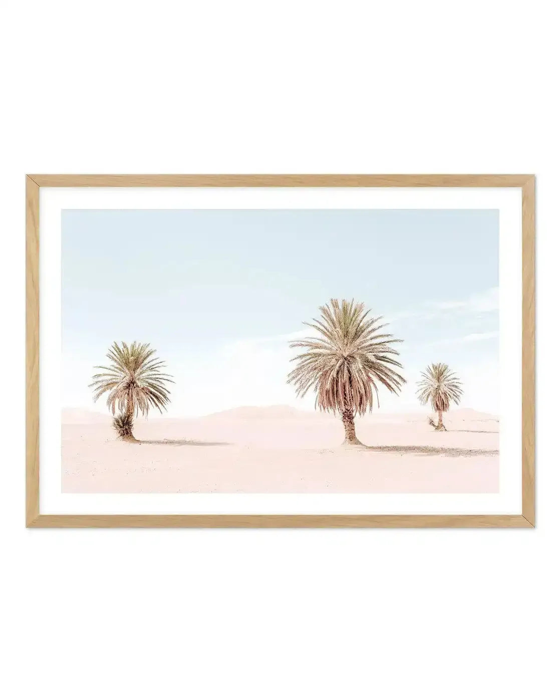 Palms Of Morocco Art Print-Shop Australian Art Prints Online with Olive et Oriel - Our collection of Moroccan art prints offer unique wall art including moroccan arches and pink morocco doors of marrakech - this collection will add soft feminine colour to your walls and some may say bohemian style. These traditional morocco landscape photography includes desert scenes of palm trees and camel art prints - there is art on canvas and extra large wall art with fast, free shipping across Australia. U