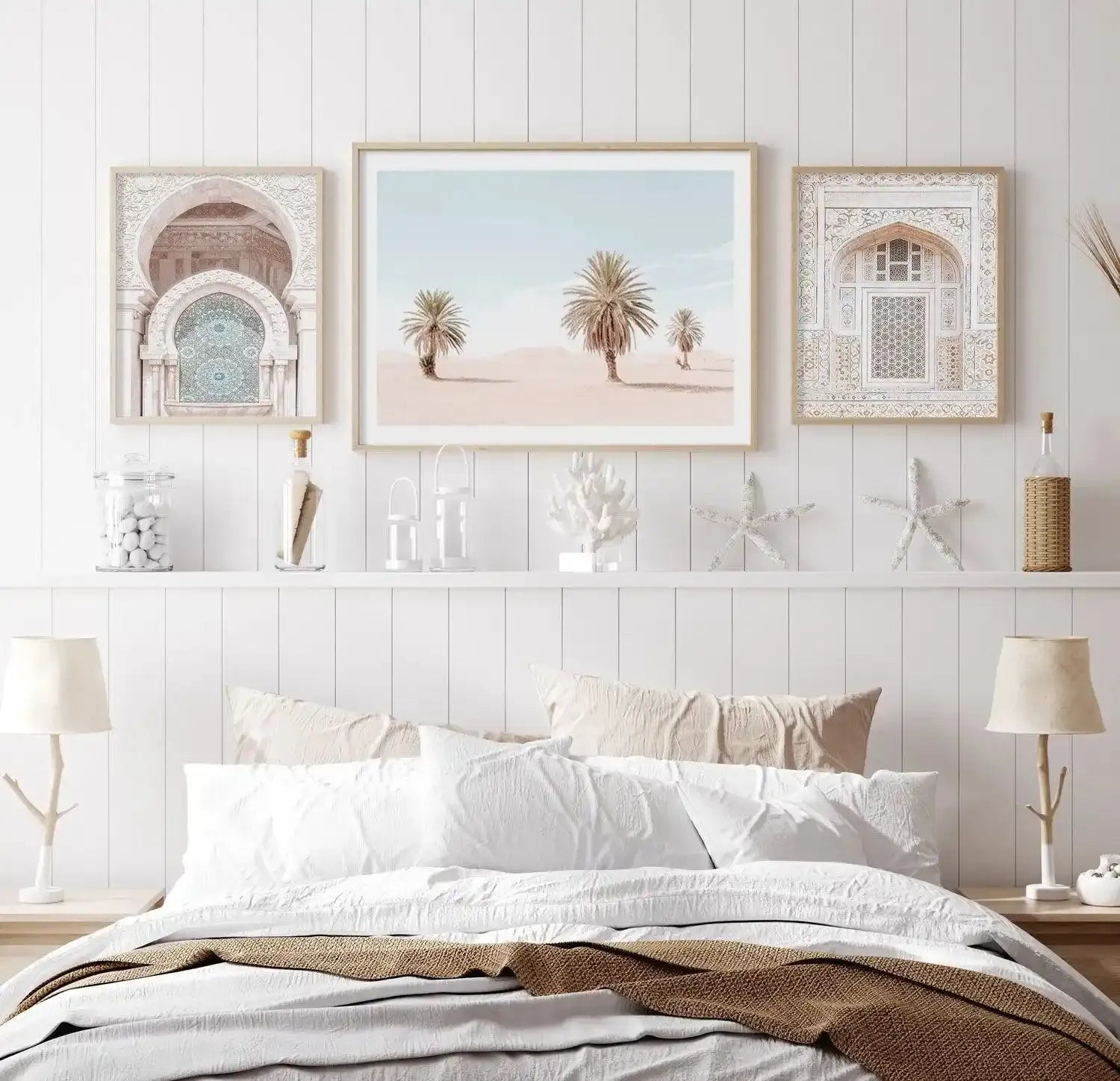 Palms Of Morocco Art Print-Shop Australian Art Prints Online with Olive et Oriel - Our collection of Moroccan art prints offer unique wall art including moroccan arches and pink morocco doors of marrakech - this collection will add soft feminine colour to your walls and some may say bohemian style. These traditional morocco landscape photography includes desert scenes of palm trees and camel art prints - there is art on canvas and extra large wall art with fast, free shipping across Australia. U