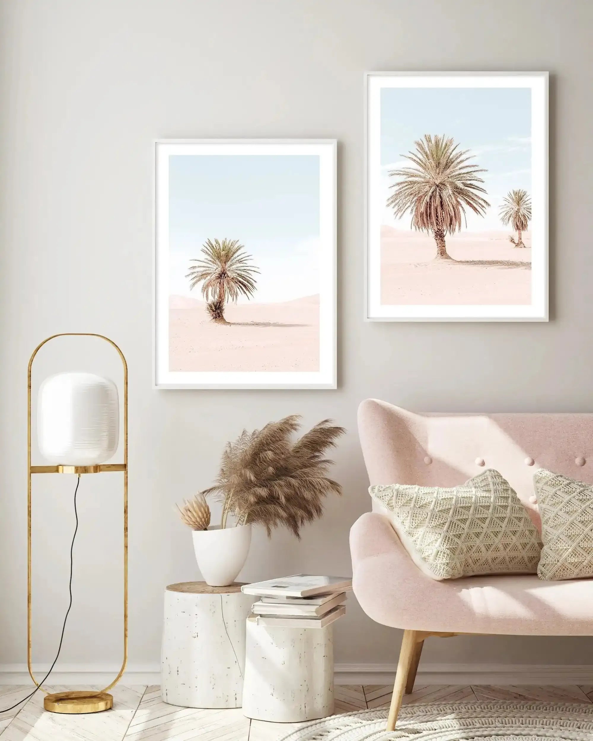Palms of Morocco II Art Print-Shop Australian Art Prints Online with Olive et Oriel - Our collection of Moroccan art prints offer unique wall art including moroccan arches and pink morocco doors of marrakech - this collection will add soft feminine colour to your walls and some may say bohemian style. These traditional morocco landscape photography includes desert scenes of palm trees and camel art prints - there is art on canvas and extra large wall art with fast, free shipping across Australia
