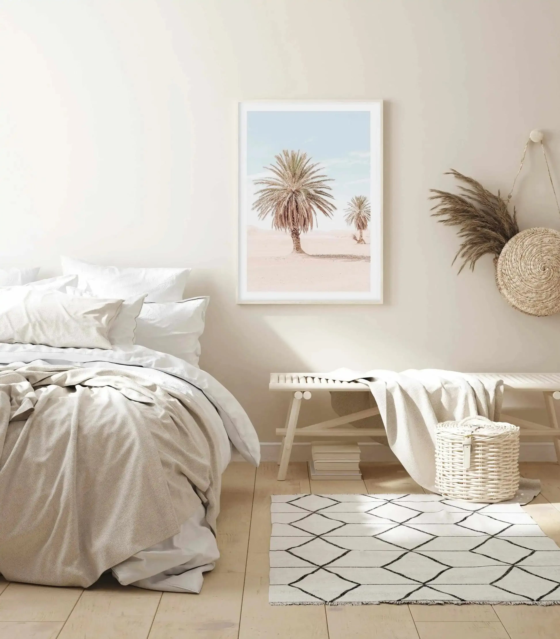 Palms of Morocco II Art Print-Shop Australian Art Prints Online with Olive et Oriel - Our collection of Moroccan art prints offer unique wall art including moroccan arches and pink morocco doors of marrakech - this collection will add soft feminine colour to your walls and some may say bohemian style. These traditional morocco landscape photography includes desert scenes of palm trees and camel art prints - there is art on canvas and extra large wall art with fast, free shipping across Australia