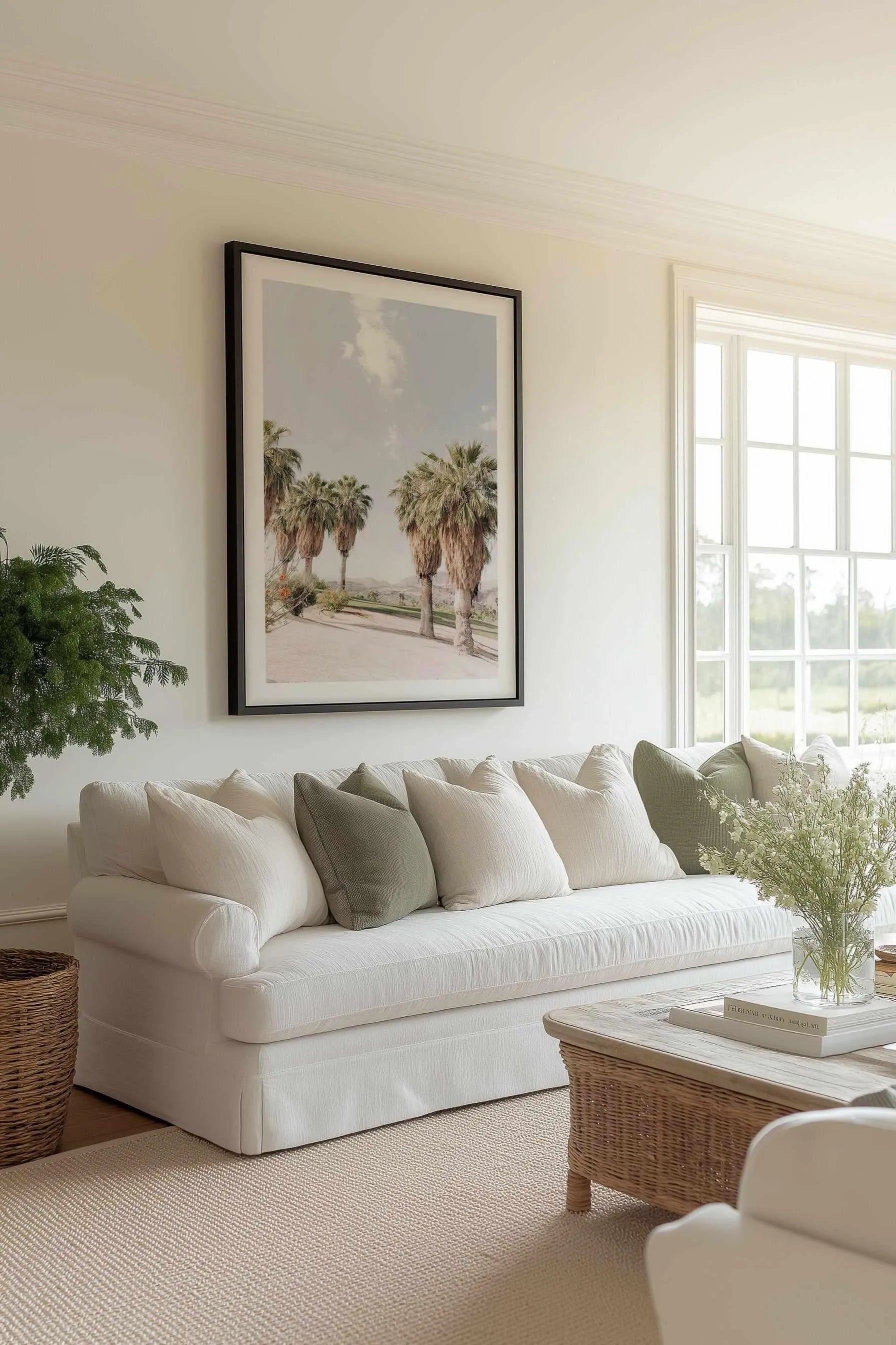 Palms of Palm Springs II Art Print from Olive et Oriel where you can shop wallpaper and artworks online