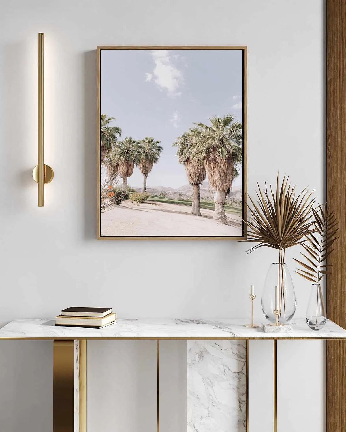 Palms of Palm Springs II | Framed Canvas Art Print from Olive et Oriel where you can shop wallpaper and artworks online
