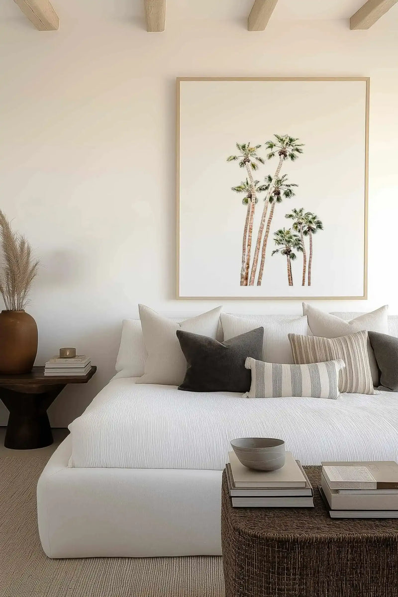 Palmy Springs  PT Art Print art print, framed