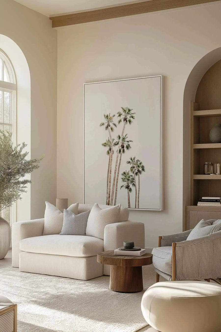 Palmy Springs | PT | Framed Canvas Art Print from Olive et Oriel where you can shop wallpaper and artworks online