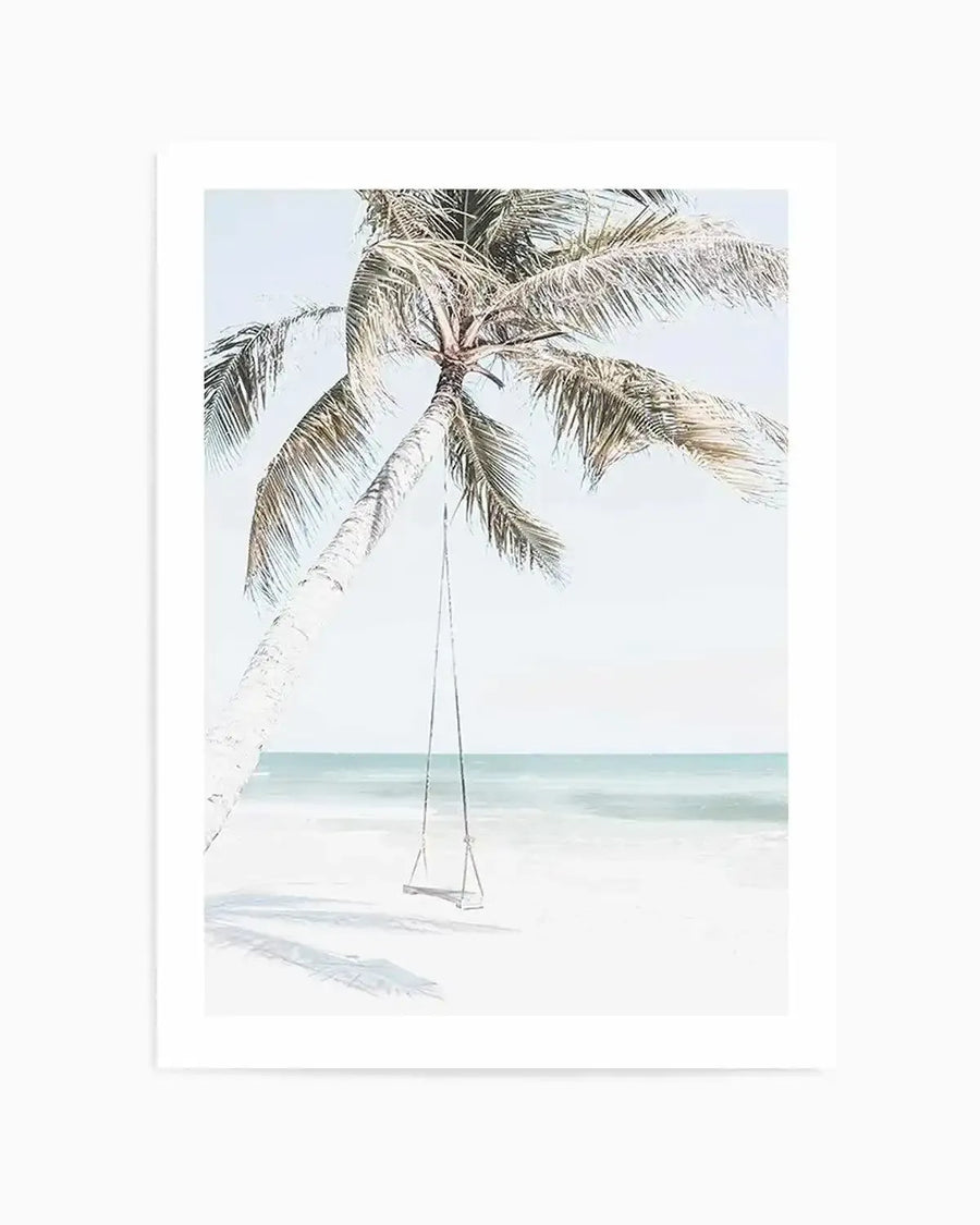 Palmy Swing Art Print from Olive et Oriel where you can shop wallpaper and artworks online