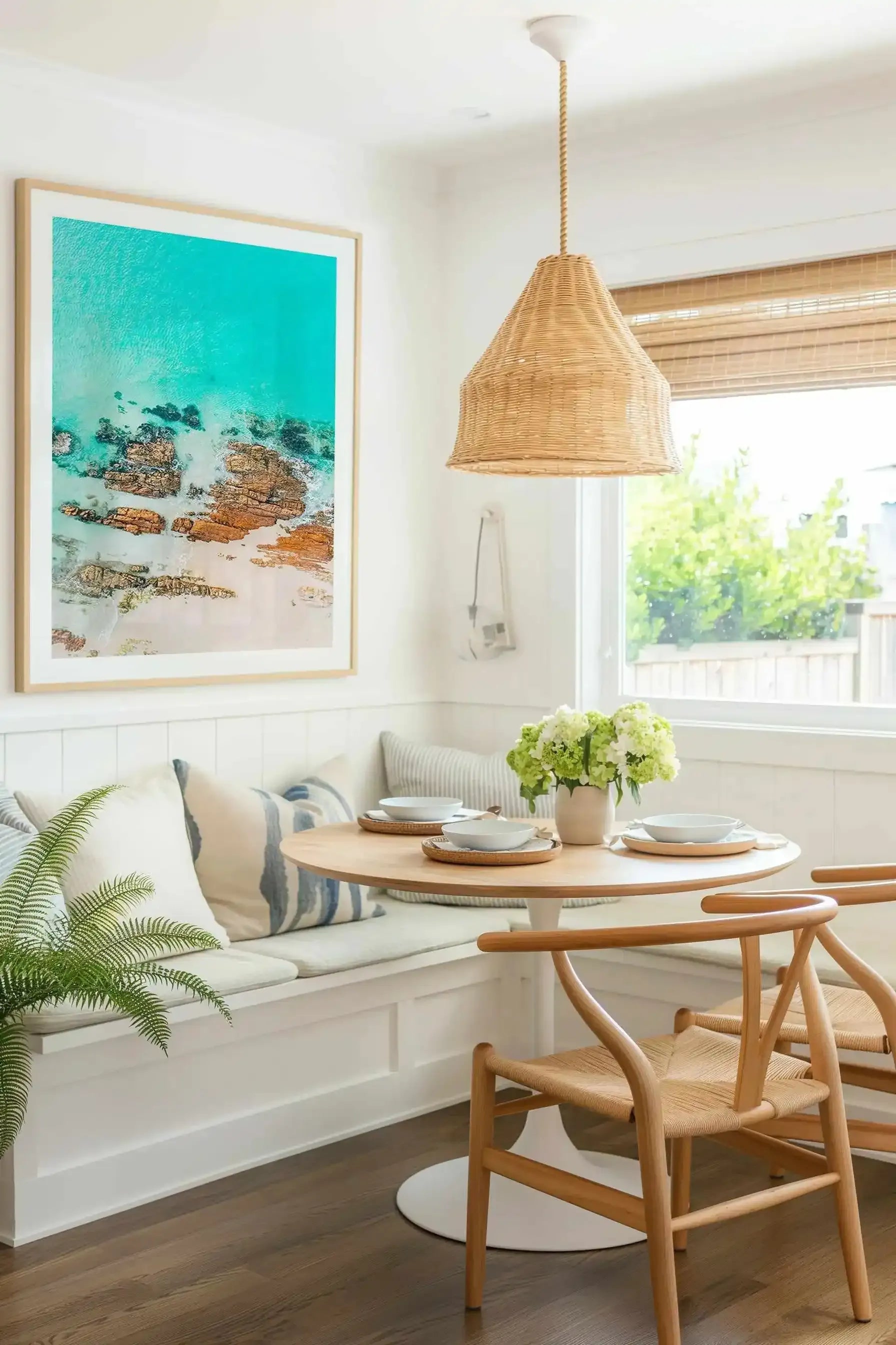 Pambula Rivermouth II | Aerial Photo Wall Art Print from Olive et Oriel where you can shop wallpaper and artworks online