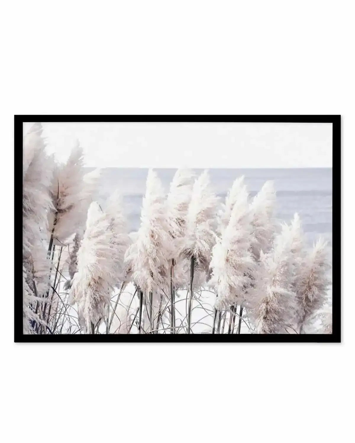 Pampas By The Sea Art Print from Olive et Oriel where you can shop wallpaper and artworks online