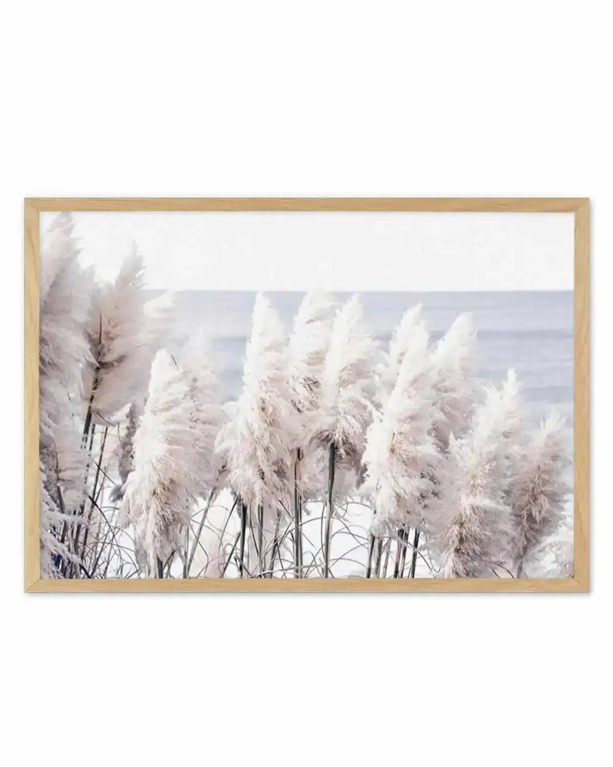 Pampas By The Sea Art Print from Olive et Oriel where you can shop wallpaper and artworks online