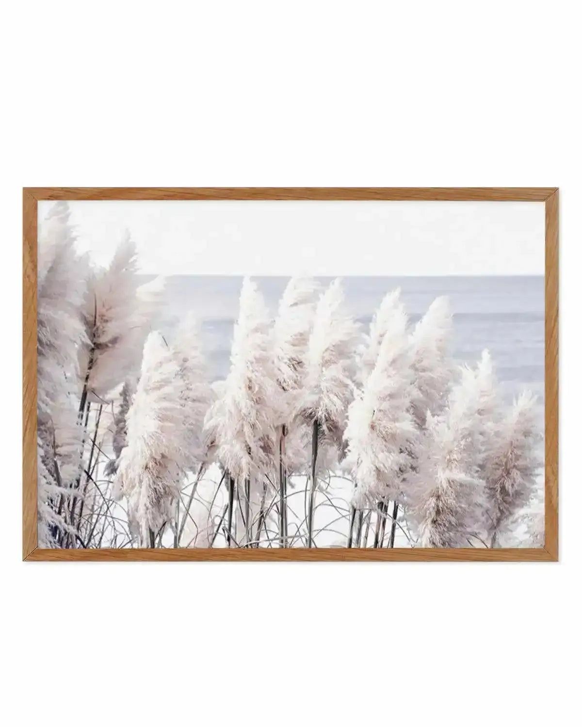 Pampas By The Sea Art Print from Olive et Oriel where you can shop wallpaper and artworks online