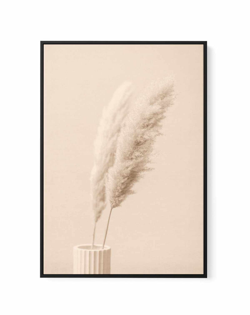 Pampas Grass Begie XIII By Studio III | Framed Canvas Art Print
