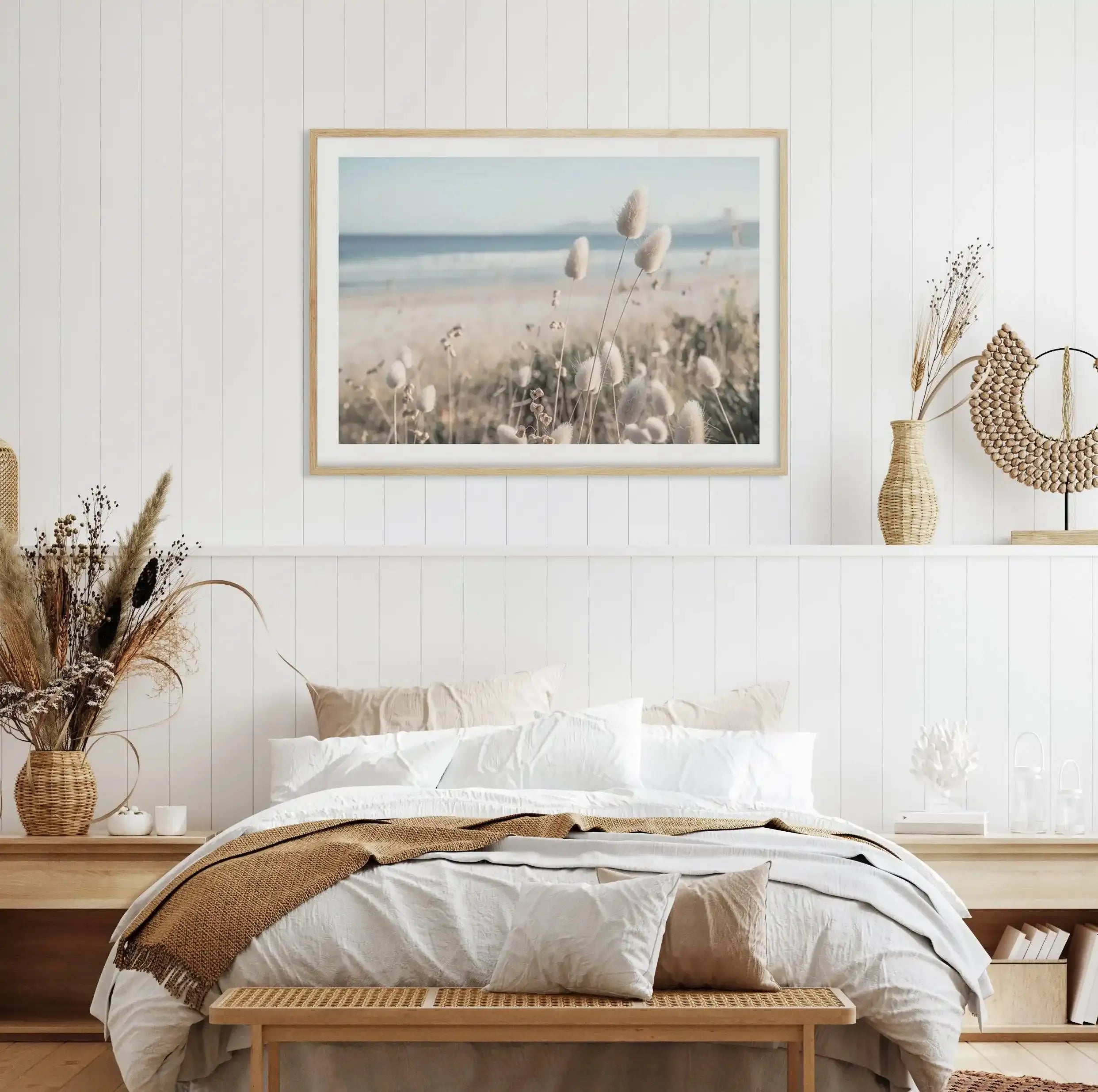 Seaside Grass Art Print from Olive et Oriel where you can shop wallpaper and artworks online