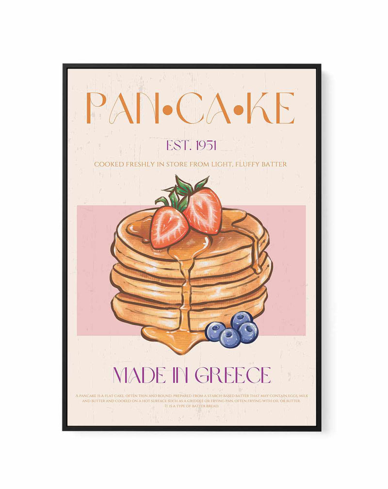 Pancake 02 By Nazma Khokbar | Framed Canvas Art Print