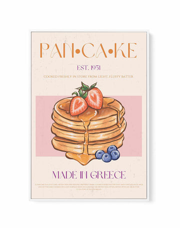 Pancake 02 By Nazma Khokbar | Framed Canvas Art Print from Olive et Oriel where you can shop wallpaper and artworks online