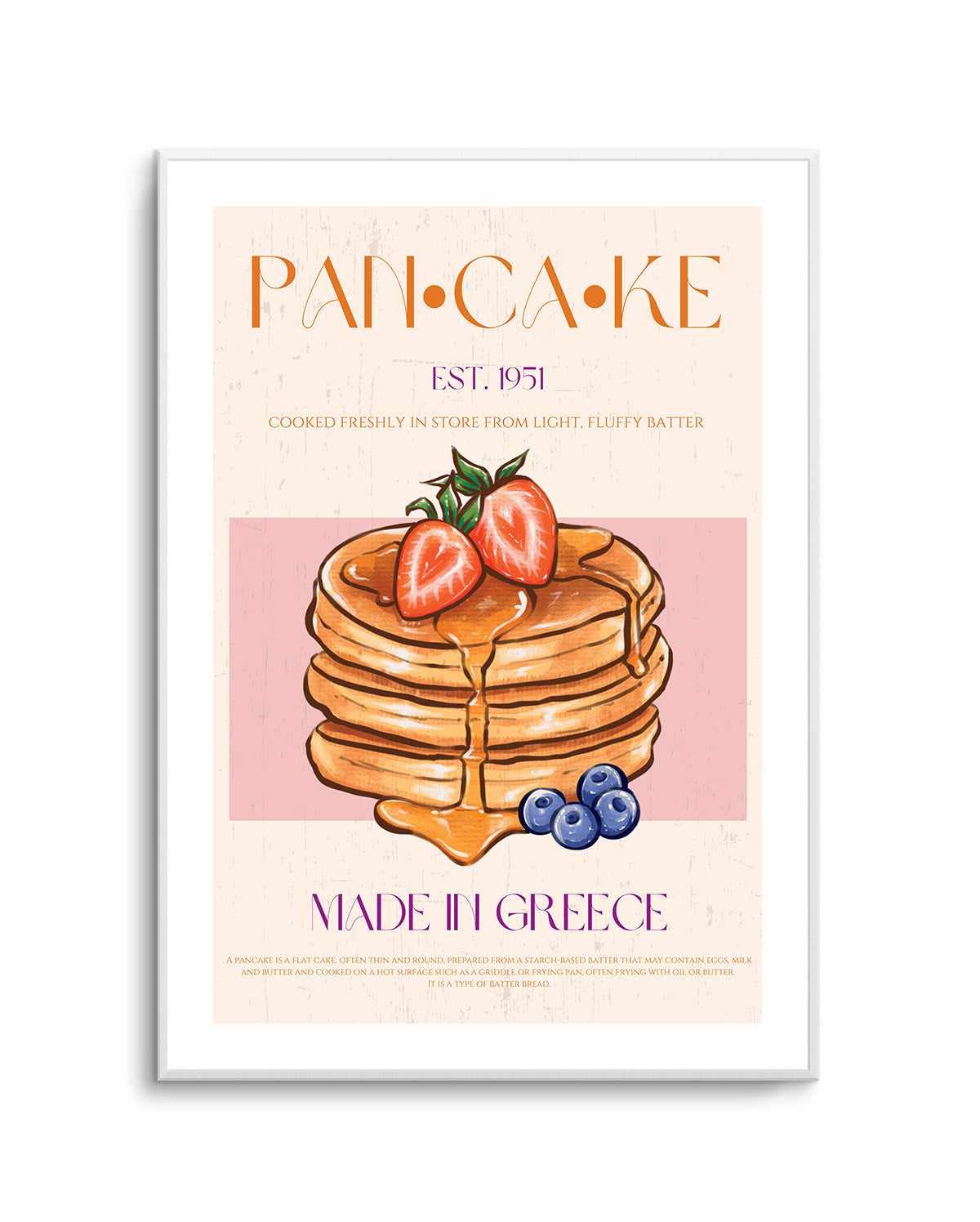 Pancake 02 By Nazma Khokbar | Art Print