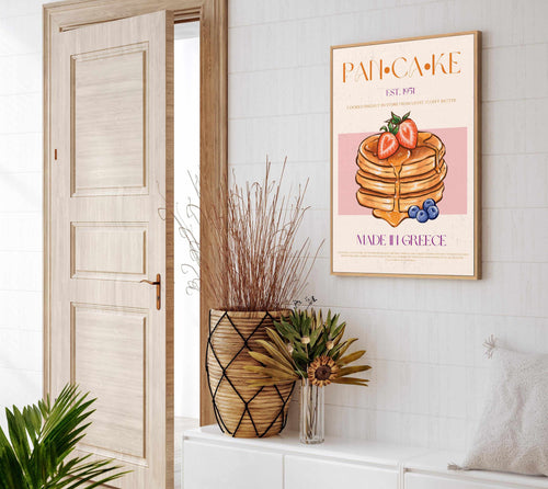 Pancake 02 By Nazma Khokbar | Framed Canvas Art Print