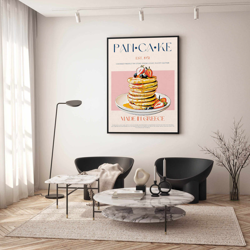 Pancake 01 By Nazma Khokbar | Framed Canvas Art Print