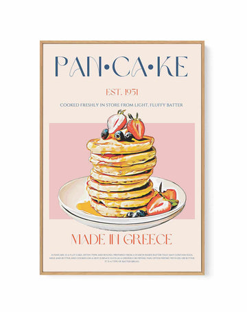 Pancake 01 By Nazma Khokbar | Framed Canvas Art Print from Olive et Oriel where you can shop wallpaper and artworks online