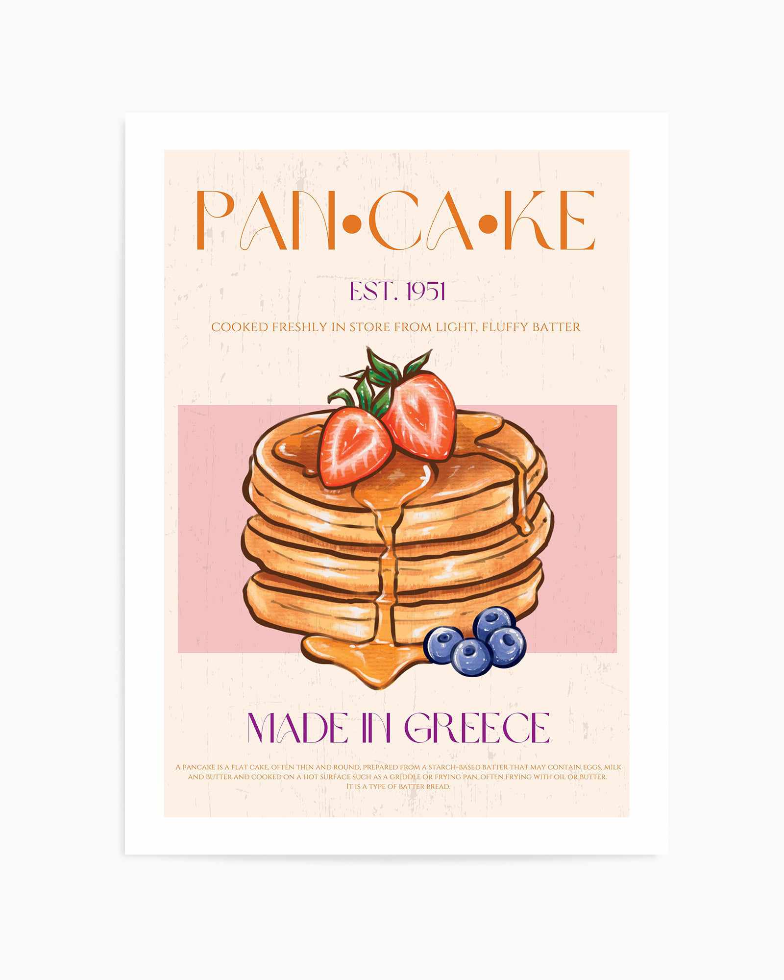 Pancake 02 By Nazma Khokbar | Art Print from Olive et Oriel where you can shop wallpaper and artworks online