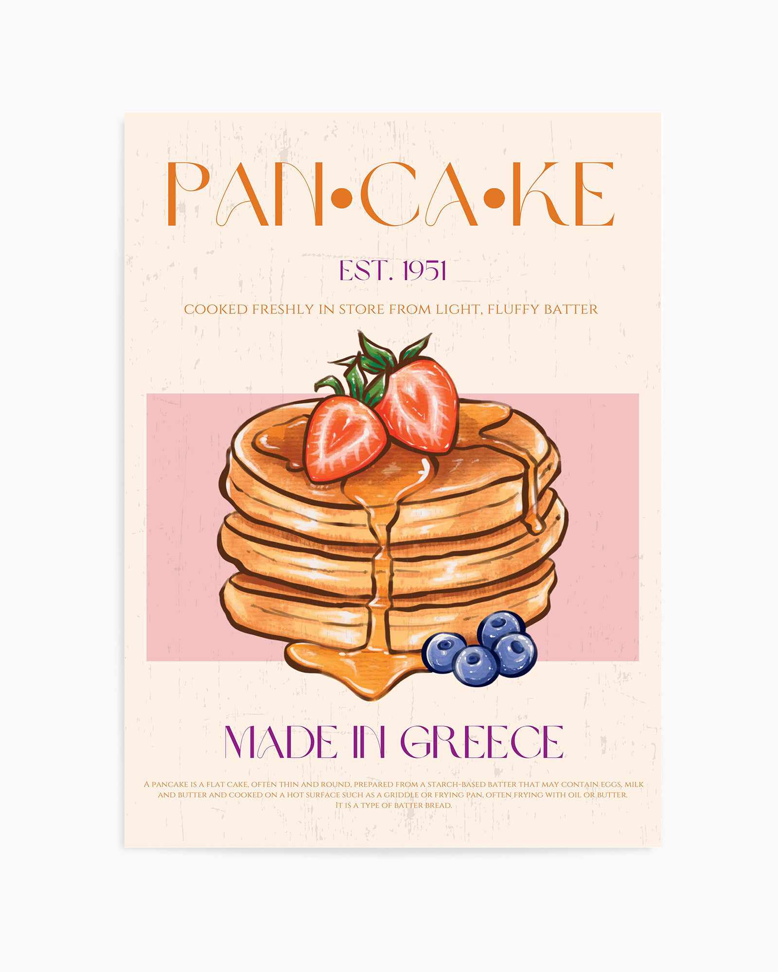 Pancake 02 By Nazma Khokbar | Art Print from Olive et Oriel where you can shop wallpaper and artworks online