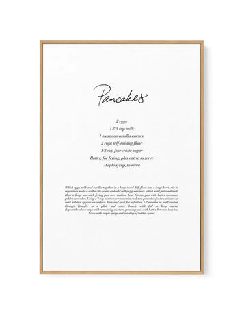 Pancakes Recipe | Framed Canvas-CANVAS-You can shop wall art online with Olive et Oriel for everything from abstract art to fun kids wall art. Our beautiful modern art prints and canvas art are available from large canvas prints to wall art paintings and our proudly Australian artwork collection offers only the highest quality framed large wall art and canvas art Australia - You can buy fashion photography prints or Hampton print posters and paintings on canvas from Olive et Oriel and have them 