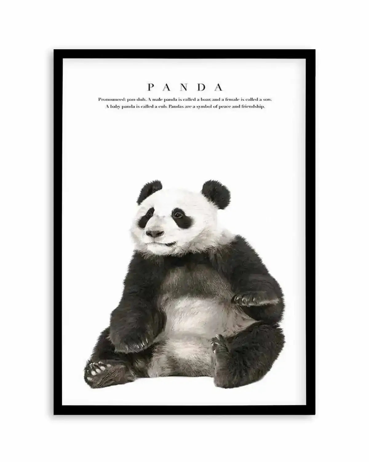 Panda Art Print from Olive et Oriel where you can shop wallpaper and artworks online