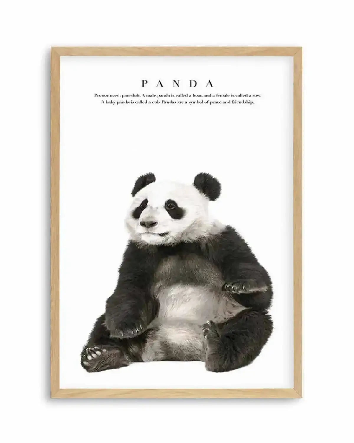 Panda Art Print from Olive et Oriel where you can shop wallpaper and artworks online