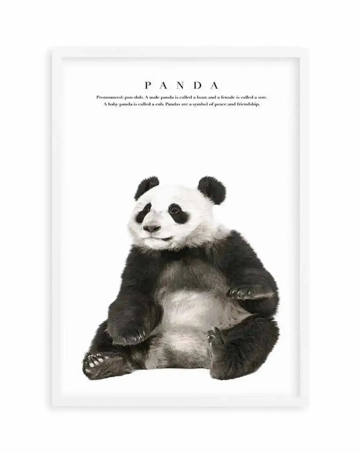 Panda Art Print from Olive et Oriel where you can shop wallpaper and artworks online