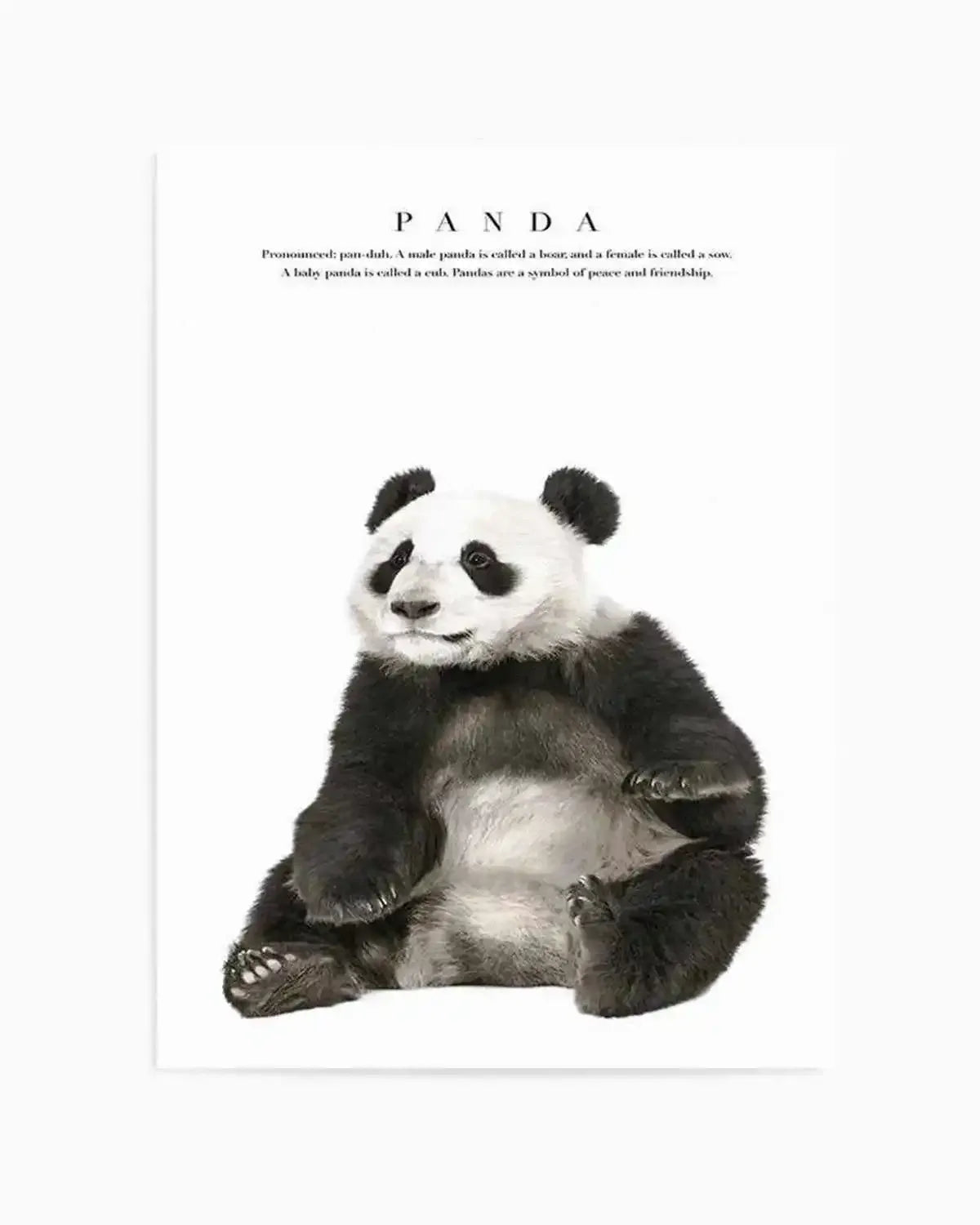 Panda Art Print from Olive et Oriel where you can shop wallpaper and artworks online