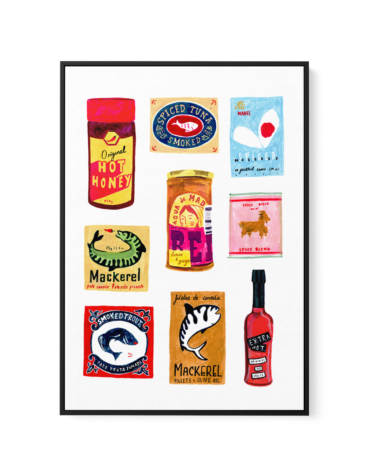 Pantry by Laura Page | Framed Canvas Art Print