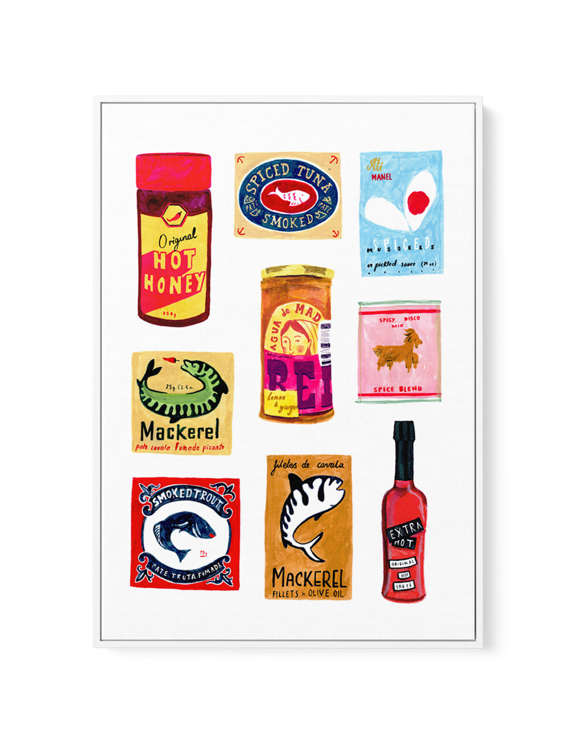 Pantry by Laura Page | Framed Canvas Art Print