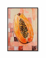 Papaya | Framed Canvas Art Print