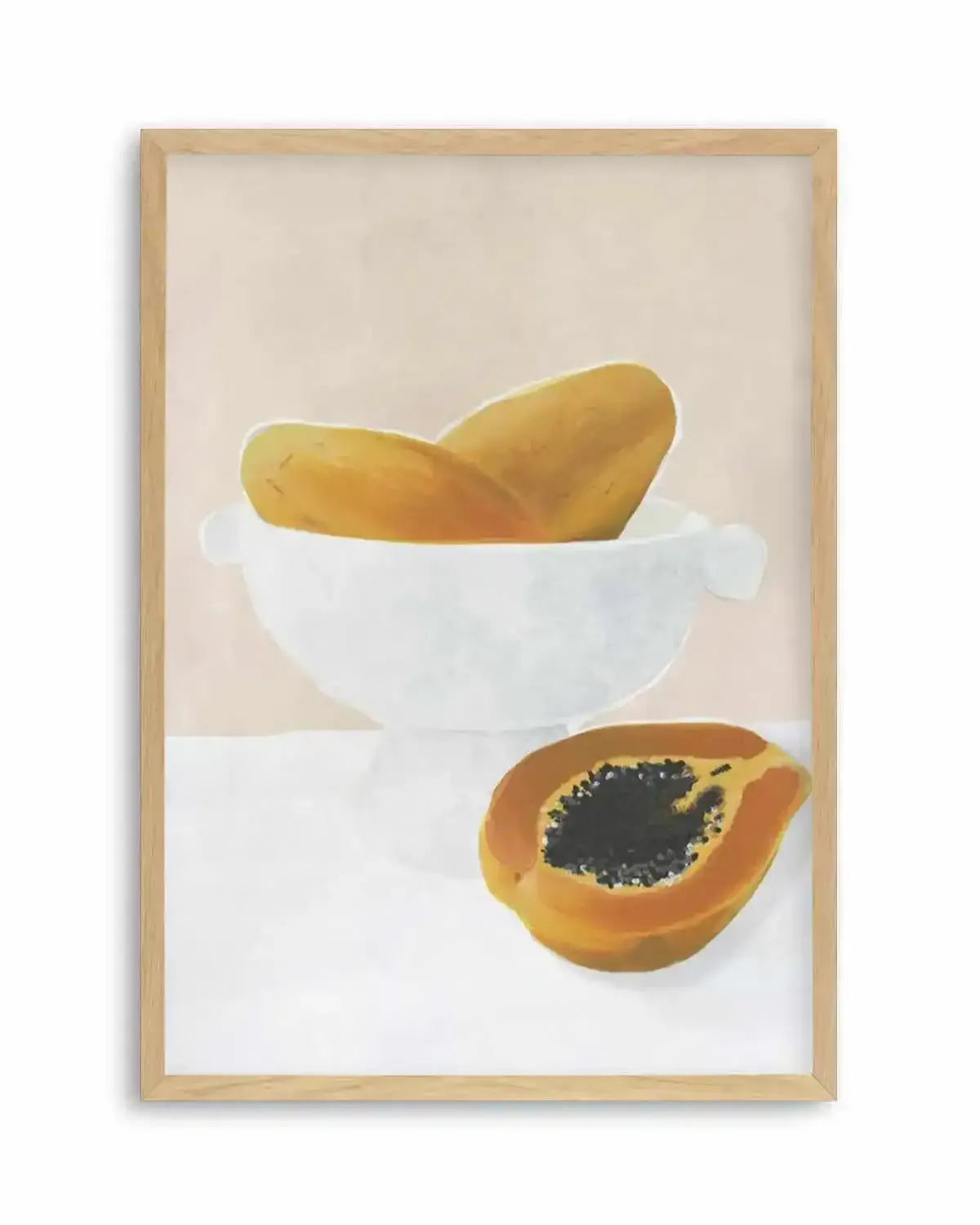 Papaya Art Print from Olive et Oriel where you can shop wallpaper and artworks online