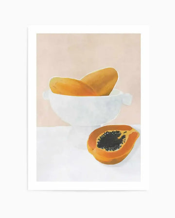 Papaya Art Print from Olive et Oriel where you can shop wallpaper and artworks online