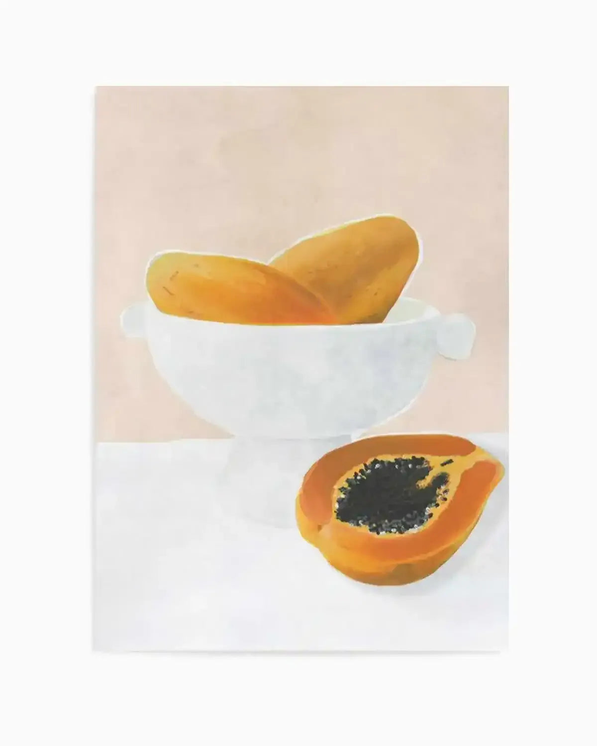 Papaya Art Print from Olive et Oriel where you can shop wallpaper and artworks online