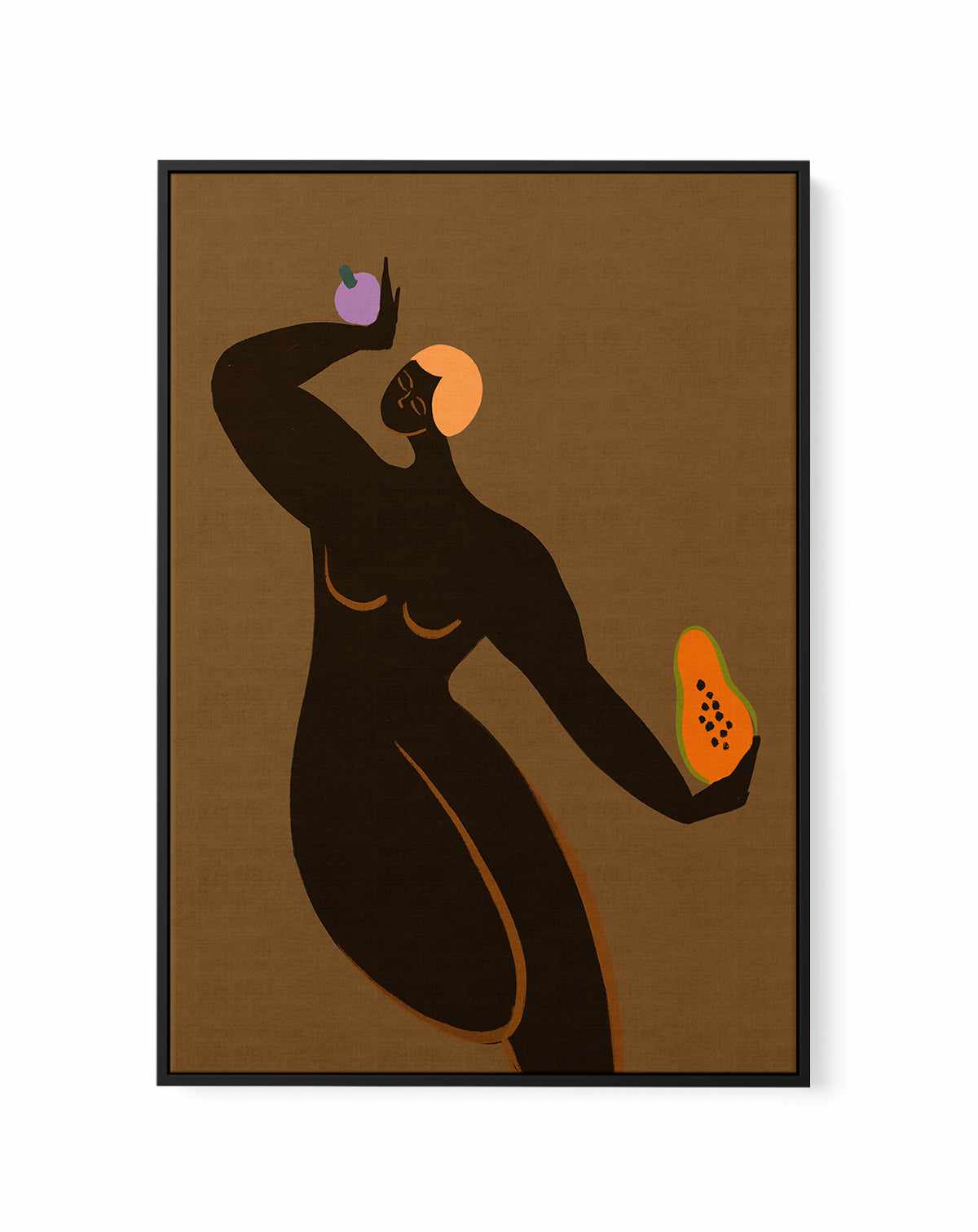 Papaya Mangosteen by Arty Guava | Framed Canvas Art Print