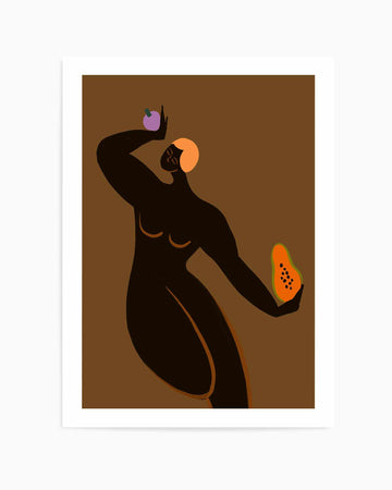 Papaya Mangosteen by Arty Guava | Art Print from Olive et Oriel where you can shop wallpaper and artworks online