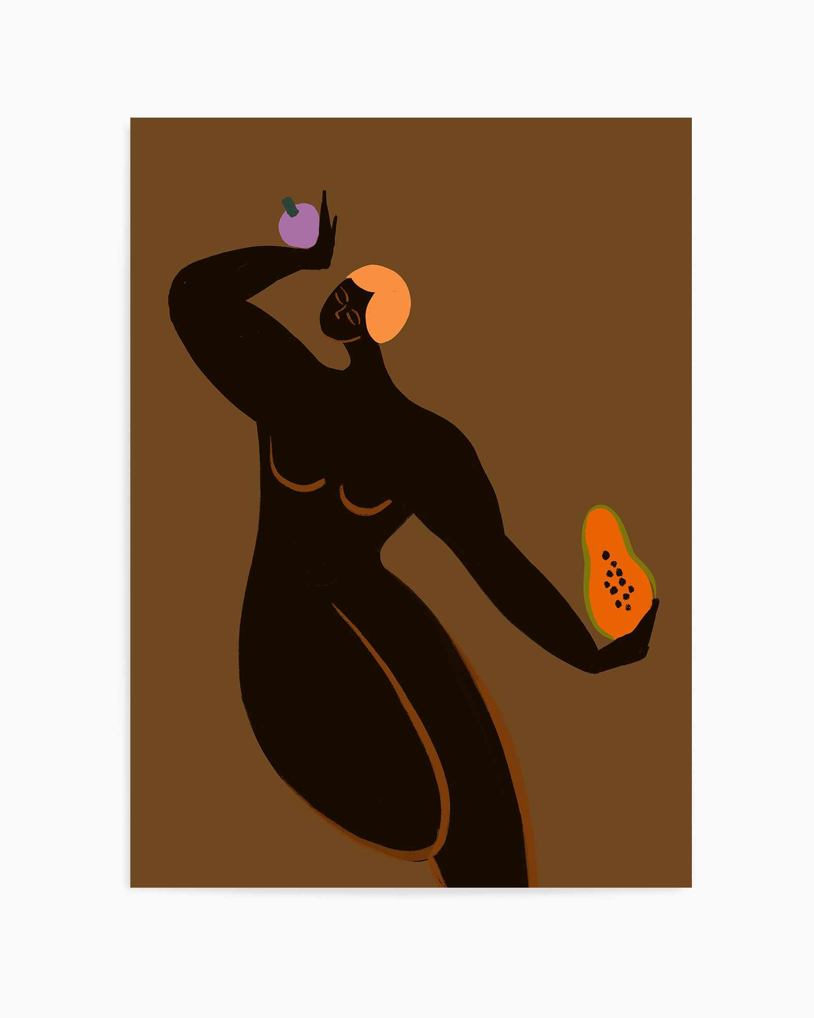 Papaya Mangosteen by Arty Guava | Art Print