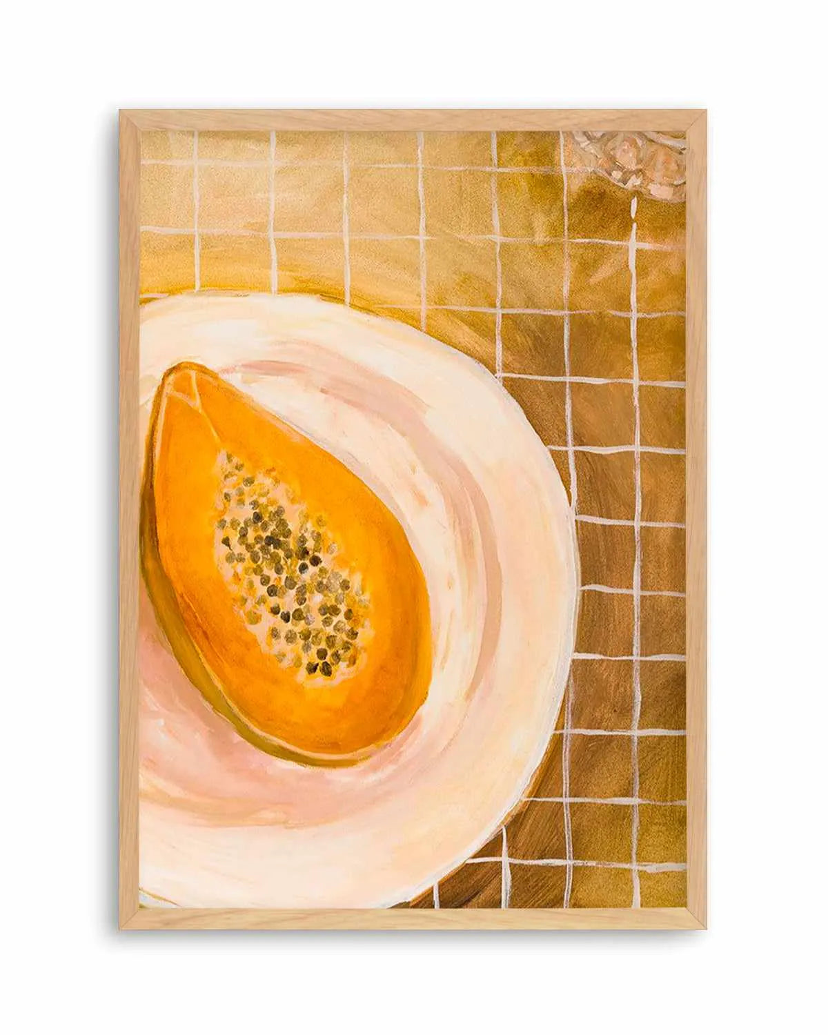 Papaya by Natalie Jane Art Print from Olive et Oriel where you can shop wallpaper and artworks online