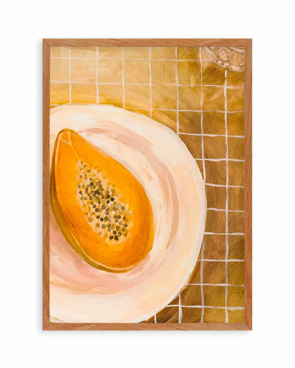 Papaya by Natalie Jane Art Print from Olive et Oriel where you can shop wallpaper and artworks online