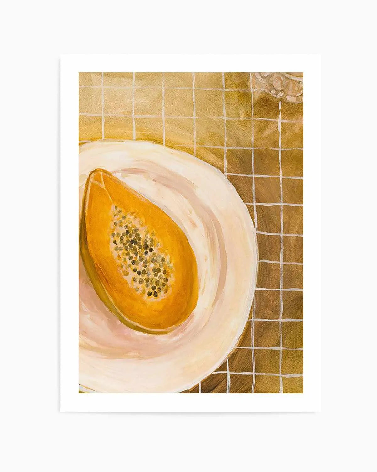 Papaya by Natalie Jane Art Print from Olive et Oriel where you can shop wallpaper and artworks online
