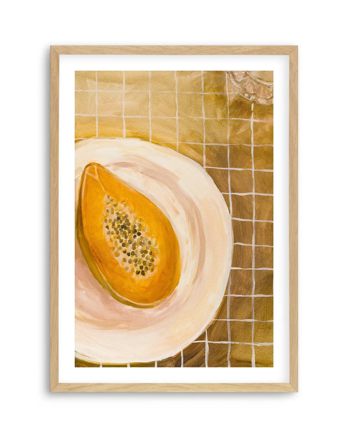 Papaya by Natalie Jane Art Print from Olive et Oriel where you can shop wallpaper and artworks online